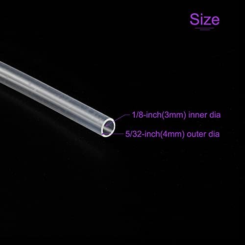 Dmiotech 1/8 ID 5/32 OD 6,6 pés de tubo de silicone de silicone limpo Tubulação de silicone para bomba de ar de