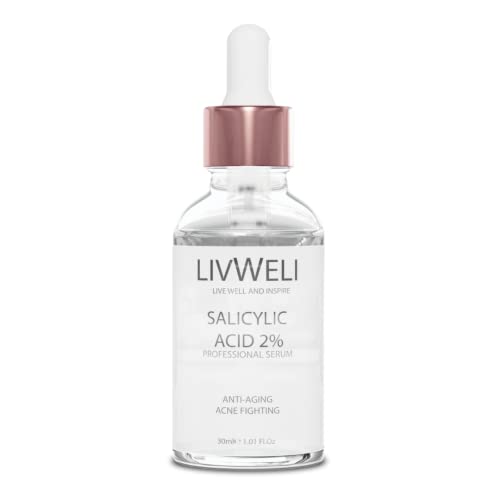 Livweli Self Tanner e Salicylic Acid Serum Set - Turnner médio e tratamento de acne - conjunto de 2, 30ml…
