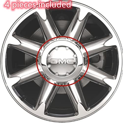 Moossi 4pcs Chrome Wheel Center Caps compatíveis com GMC Sierra 1500, Yukon Denali 2007-2014 9598046