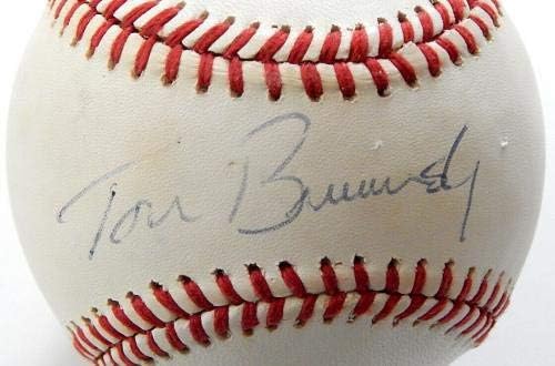 Tom Brunansky assinou o Rawlings NL Baseball Autograf Autograph Auto - Bolalls autografados