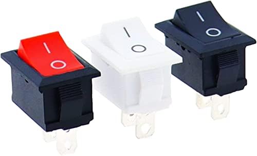Lykd Micro Switches Rocker Switch 10 PCs/lote KCD1 2 PIN 250V 3A interruptor de barco 21 * 15 Snap-in