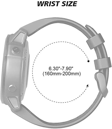 Cinta de pulseira de relógio inteligente de silicone onecm para Garmin Fenix ​​6x 7 7x 3HR 935 945 APROCTIRA