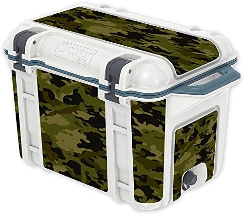 MightySkins Skin Compatível com otterbox Venture 45 QT Cooler - Camuflagem verde | Tampa protetora, durável