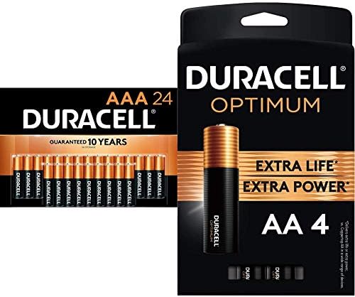 Duracell - Coppertop aaa 24 contagem + ideal aaa 4 contagem de baterias alcalinas pacote combinado - longa