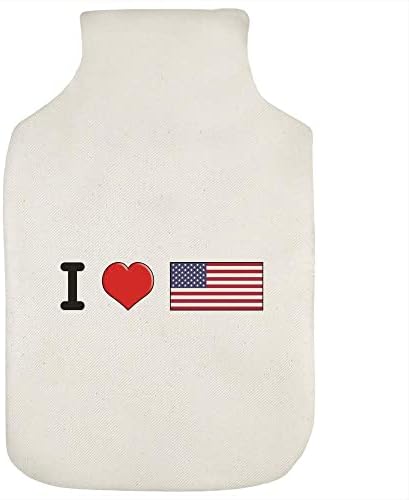 Tampa de garrafa de água quente 'eu amo a América'