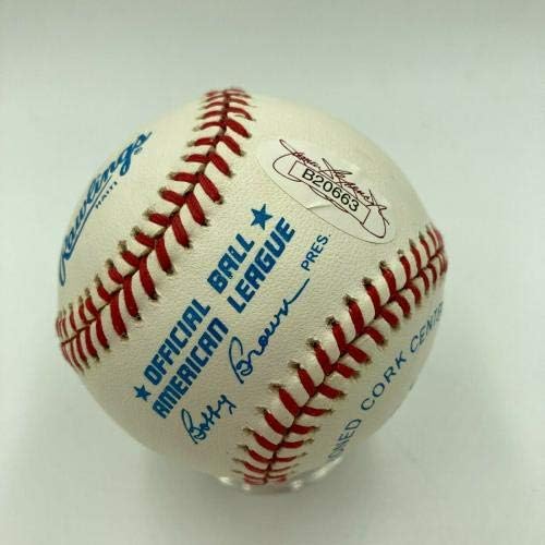 Lindo Mickey Mantle assinado American League Baseball Mint Autograph JSA COA - Bolalls autografados