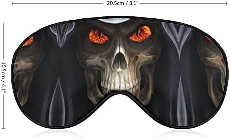 Grim Reaper Skull Sleep Máscara máscara macia Tampa de máscar