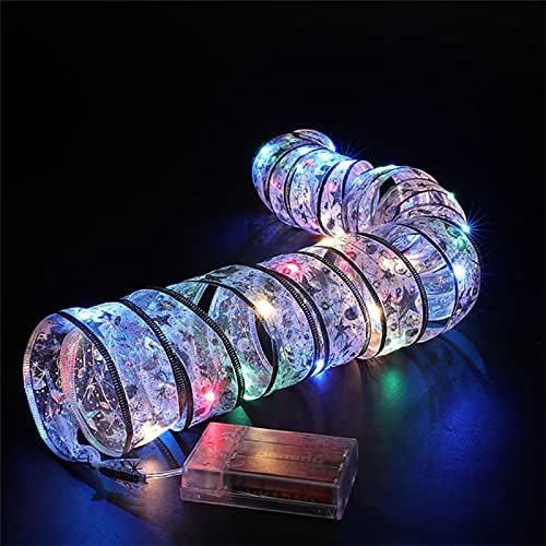 Luzes de fada da fita de Natal para decorações de árvores de natal LED LED de 16,4 pés de bateria