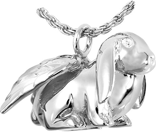 Memorial Gallery MG3102GP Bunny Lop 14K Gold/Sterling Silver Plating Cremation Jóias de animais de estimação