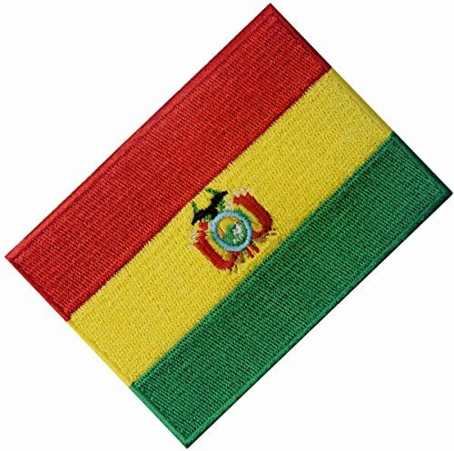 Bolívia Flag bordou Patch Bolivian Iron on Sew in National emblema