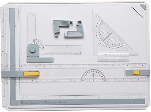 Sofedy A3 Placa de desenho, mesa de desenho de escala de polegada, placa portátil paralela,