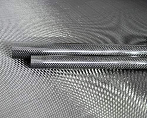 7mm od x 5mm ID x 500mm de rolo embrulhado Tubo de fibra de carbono 3k / tubulação webest