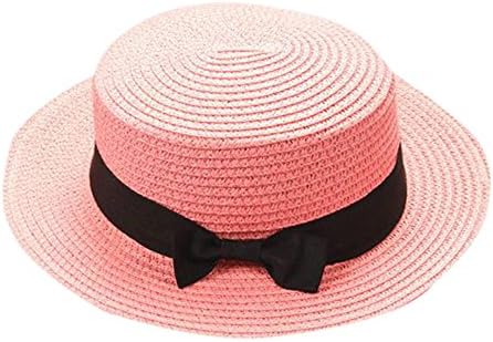 Topunder Summer Hat Hat Bowknot Crianças Chapéu Respirável Crianças Capéu Capéu Chapéu de Pesca de Praia