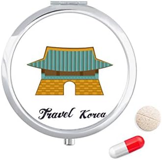 Coréia do Sul Gwanghwamun Gate Case Pocket Pocket Medicine Storage Dispensador de contêiner