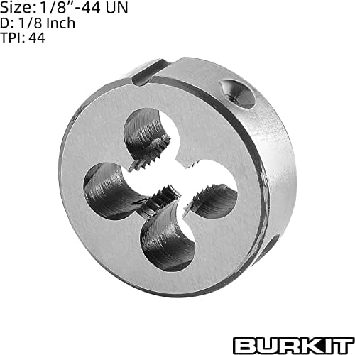 Burkit 1/8 -44 un redondo matriz de rosqueamento, 1/8 x 44 fios da máquina da unidade da unidade