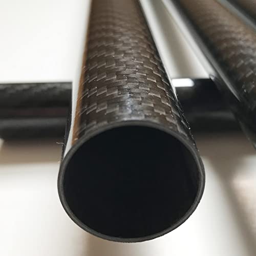 Karbxon - tubo de fibra de carbono - preto - 25 mm x 23mm x 1000 mm - hastes de fibra de carbono ocas