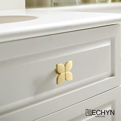 Lechyn 1 pacote 1-3/5 polegadas Macaco de hardware de cozinha de cozinha de cozinha dourada e de 5