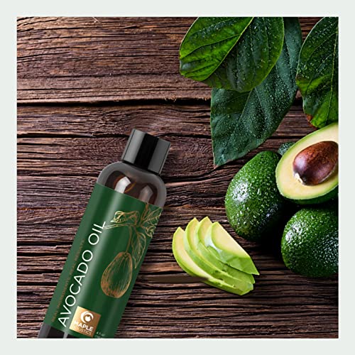 Óleo de abacate para pele e unhas - óleo corporal para a pele seca e hidratante do rosto, além de óleo