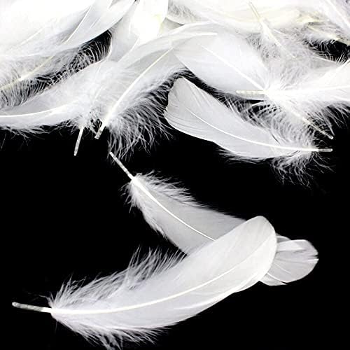Zamihalaa 20/100pcs penas de penas de ganso fofo Plumas Diy Feathers para jóias que fazem decoração de