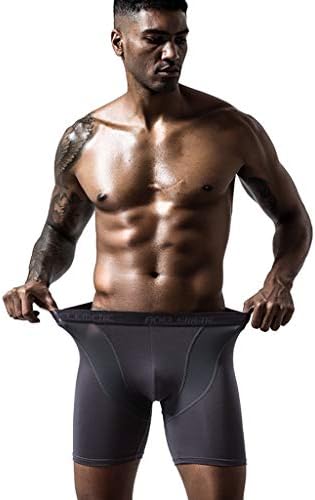 Shorts de boxe para homens Pacote secando respirável Long Flat Sexy Men's Rouphe Pants Biquíni de