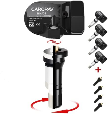 Carorav TPMS Sensor 315MHz Substituição do sistema de monitoramento de pressão dos pneus para ford