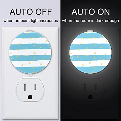 2 Pacote de plug-in Nightlight LED Night Light com sensor de entardecer para o amanhecer para o