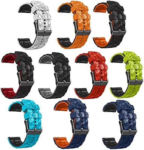Bneguv 22mm Silicone tira para Suunto 9 Peak Outdoors Sport Smart Watch Breathable For Suunto 5 Peak Men