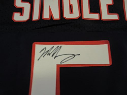 Mike Singletary autografou Jersey Custom w/Prova Picture of Mike assinando para nós, campeão do Super