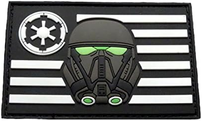 Trooper USA Flag Rogue Patch [Glow Dark -3D -PVC Rubber -Hook Backing Backing]