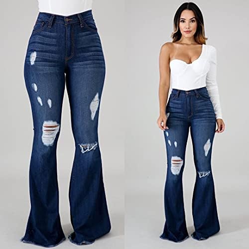 Calça jeans para mulheres 24 calças lavadas jeans mulheres mulheres queimaram rasgadas quadril
