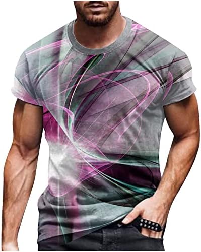 Camiseta gráfica masculina S-SHIRT ATLAVE ATLÓCIA DO GINHO TRAÇÃO CASUAL CASUAL CHANHETAS CASUAIS ROLO