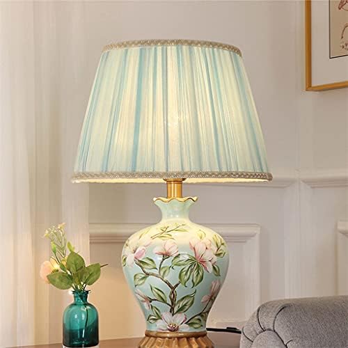Liuzh estilo chinês Creative Ceramic Blue Table Lamps