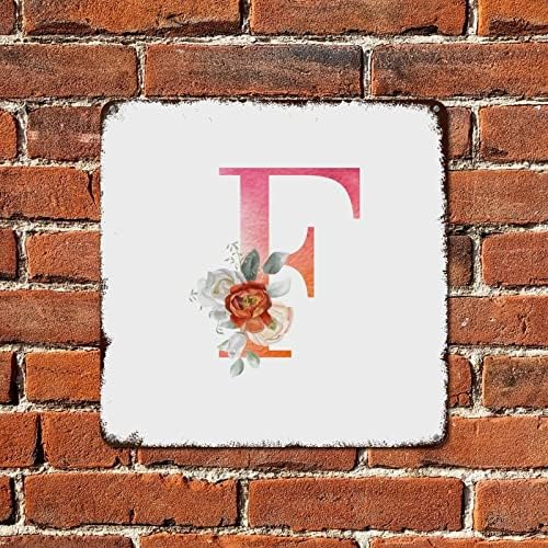 Monograma floral letra t rosa signo de aquarela signo monograma letra esposa presente retro quintal