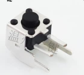 10pcs TS-C021 Momentary Tatile Switch 2 pino com interruptor de controle de pressão do suporte do suporte