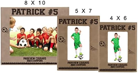 Presentes de quadro de imagem esportivos de futebol de futebol personalizados - personalizados 4x6, 5x7,