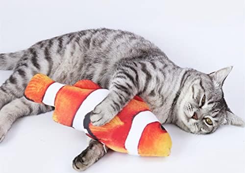 Lvair Pet Supplies Catnip Fish Toy Pluxush Simulation Cat Toy Fish Cat Zile Toy Plexom Plelow Pluxh