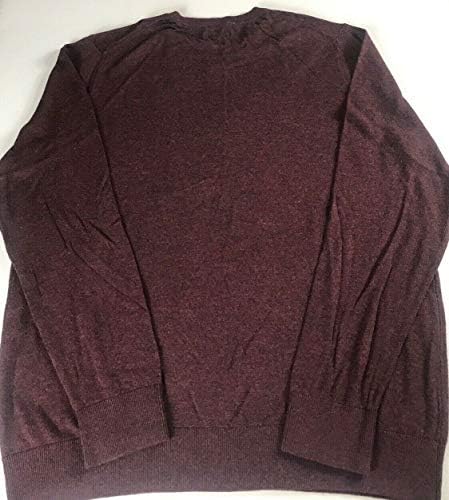 Creft & Barrow Sweater Mens L/XL Easy Care Tri-Blend Red Plum V-G-decot Soft