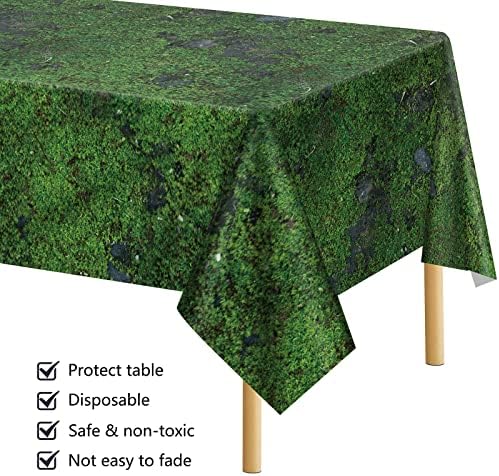 Durony 2 peças Muss verdes Padrão de mesa de mesa de plástico folhas verdes Toleta de mesa Tabela à prova