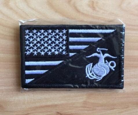 McCmsy 10pcs Patch American Flag Tactical Distrange, patch bordado com apoio de gancho e loop,