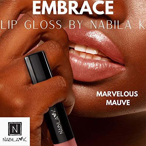 Nabila K Lip Gloss - Cor dos lábios hidratantes derivados de pigmentos naturais para brilho cintilante - sem