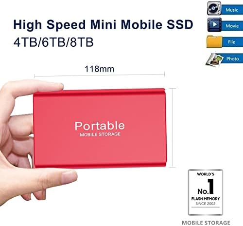 Disco rígido móvel Aoof USB3.1 6T 8T O disco rígido de estado sólido de alta velocidade estendido