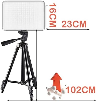 Slsfjlkj Plug LED 2700K-5700K Encha a iluminação da fotografia do painel da luz de lâmpada com um braço longo para