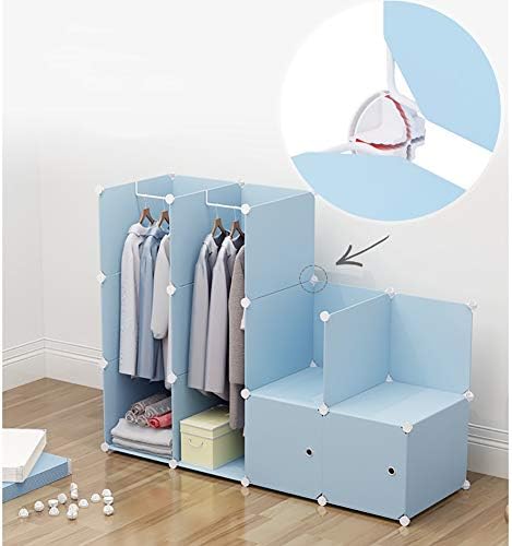 Organizador de guarda-roupa infantil, resina portátil quarto armário de cartoon fofinho cubo modular para crianças cômodas-o l44xw19xh58 polegadas