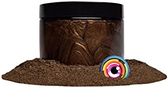 Eye Candy Premium Mica Powder Pigmment “Shinai Brown” Multiplumes Furpose Arts and Crafts Additive | Filmes, epóxi, resina, bombas de banho, sabão, esmalte, protetor labial