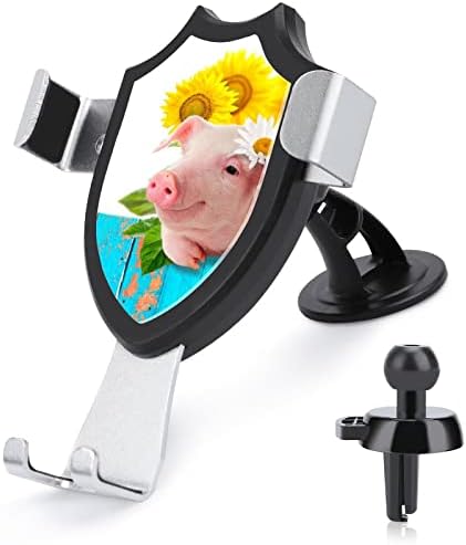 Porco de girassol de porco engraçado portador de telefone para o suporte de otimista de braço longo