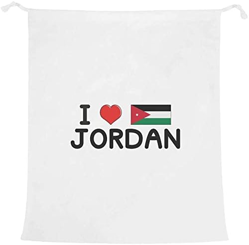 Azeeda 'I Love Jordan' Lavanderia/Bolsa de Lavagem/Armazenamento