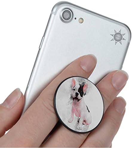 O suporte para celulares do telefone de bulldog francês se encaixa no iPhone Samsung Galaxy e mais