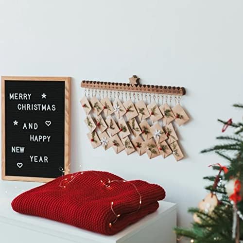 Calendário do advento com cena de estrela, contagem regressiva de Natal dos melhores presentes de natal decoração