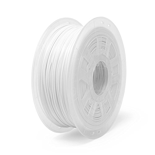 Gizmo Dorks 3mm Acetal Delrin Filamento Pom 1kg / 2.2 libras para impressoras 3D, branco