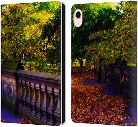 Caixa de cabeça projeta oficialmente licenciado Haroulita Central Park NY 1 Lugares 4 Caso de carteira de couro de couro Compatível com Apple iPad mini